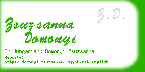 zsuzsanna domonyi business card